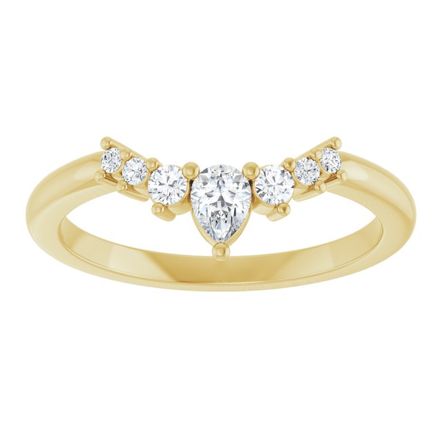 14k-yellow-1/4-ctw-lab-grown-diamond-contour-band
