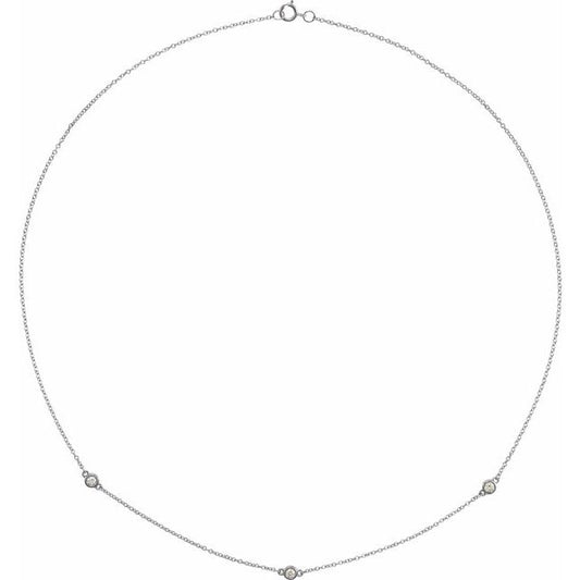 14K Yellow 1/5 CTW Lab-Grown Diamond 3-Station 18