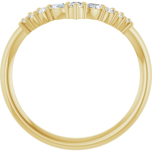 14k-yellow-1/5-ctw-lab-grown-diamond-contour-band