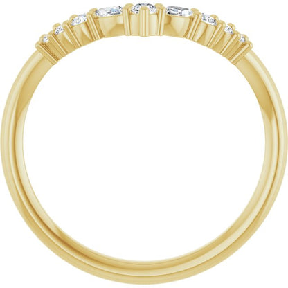 14k-yellow-1/5-ctw-lab-grown-diamond-contour-band