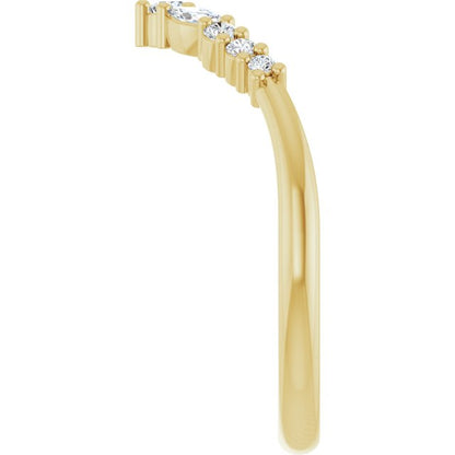 14k-yellow-1/5-ctw-lab-grown-diamond-contour-band