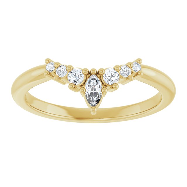 14k-yellow-1/6-ctw-lab-grown-diamond-contour-band