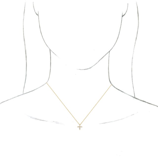 14k-yellow-1/6-ctw-natural-diamond-cross-pendant