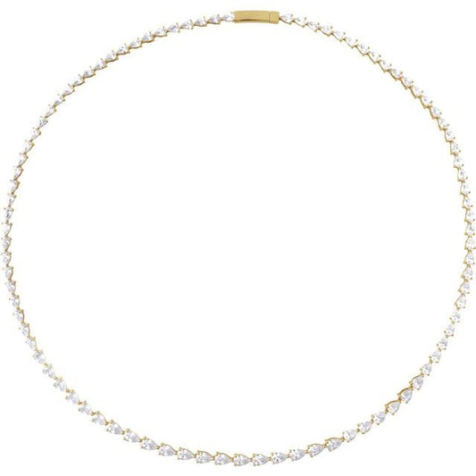14K Yellow 10 CTW Lab-Grown Diamond Line 16