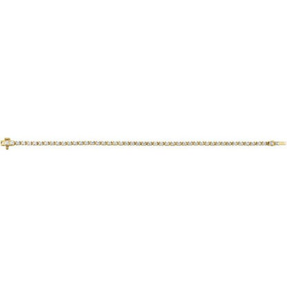 14k-yellow-2-1/2-ctw-lab-grown-diamond-7"-line-bracelet