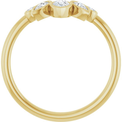 14k-yellow-3/8-ctw-lab-grown-diamond-bezel-set-contour-band
