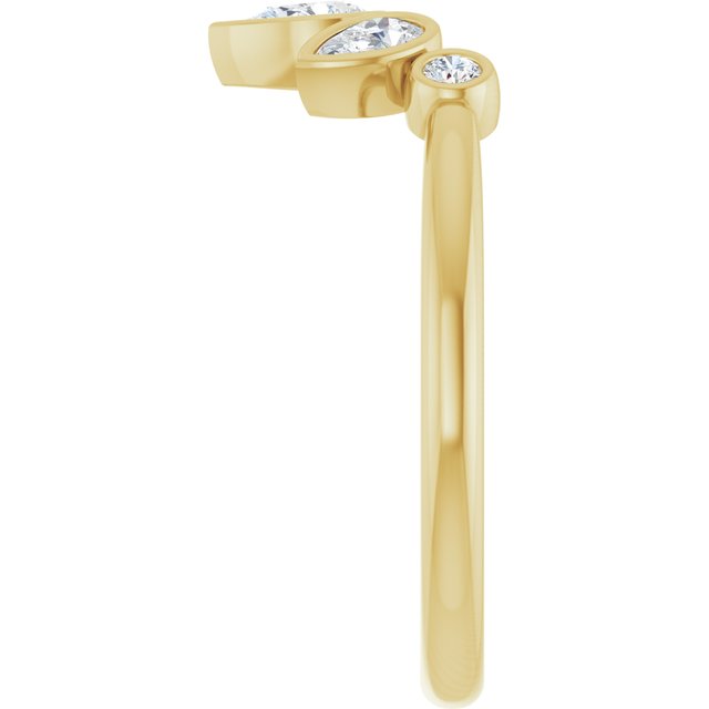 14k-yellow-3/8-ctw-lab-grown-diamond-bezel-set-contour-band