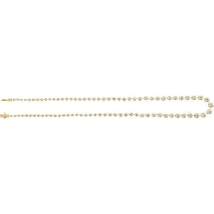 14k-yellow-6-3/4-ctw-lab-grown-diamond-line-16"-necklace