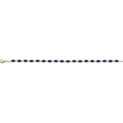 14k-yellow-lab-grown-blue-sapphire-7.25"-bracelet