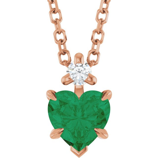 14k-rose-gold-lab-grown-emerald-16-18-in