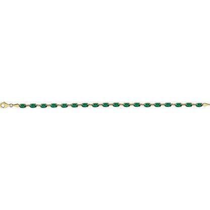 14k-yellow-lab-grown-emerald-7.25"-bracelet