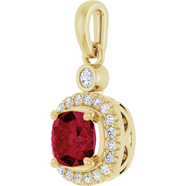 14k-yellow-lab-grown-ruby-&-1/8-ctw-natural-diamond-pendant