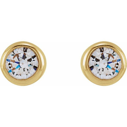 14k-yellow--round-1/6-ctw-lab-grown-diamond-earrings