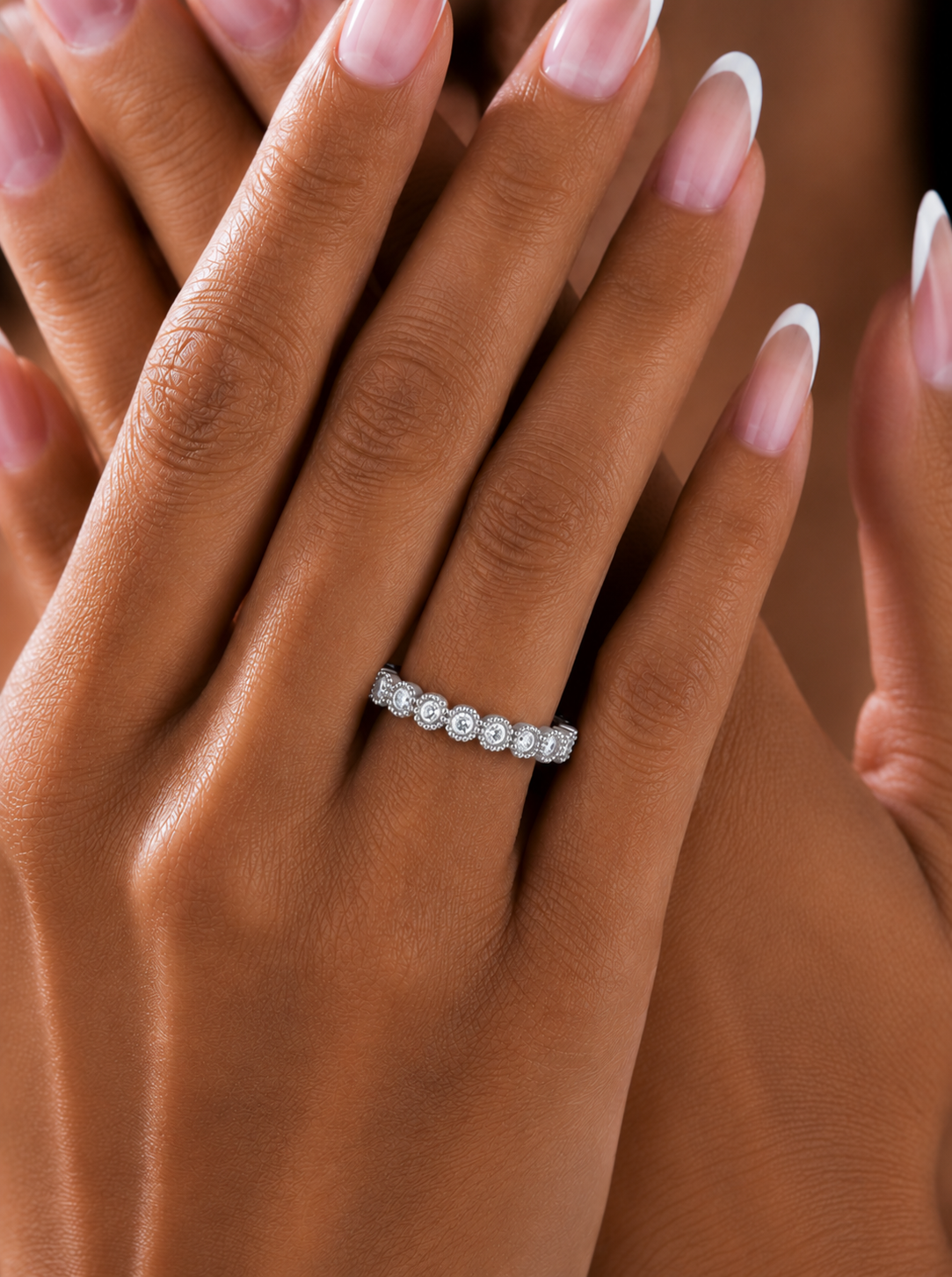 14KT Gold Floral Inspired Diamond Band Elegant Delicate Design with Lab Grown or Natural Diamonds - HIGHCARAT DIAMONDS