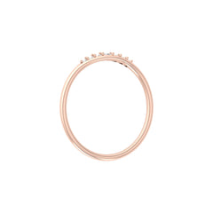 Minimalist Round VVS Clarity Diamond Stackable Wedding Band Ring Gift for Wife In 14KT Gold - HIGHCARAT DIAMONDS