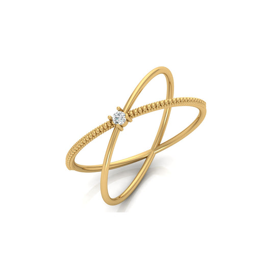 14KT Solid Gold Twisted Women's Ring For Her Perfect Fit For Any Finger