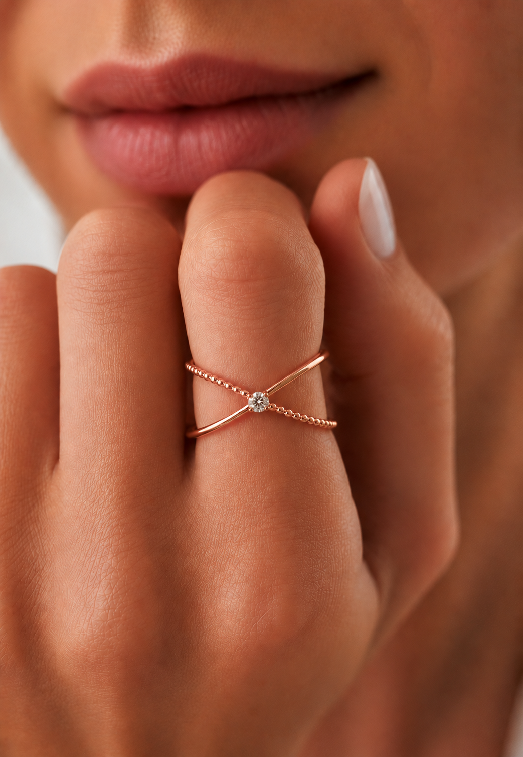 14KT Solid Gold Twisted Women's Ring For Her Perfect Fit For Any Finger - HIGHCARAT DIAMONDS