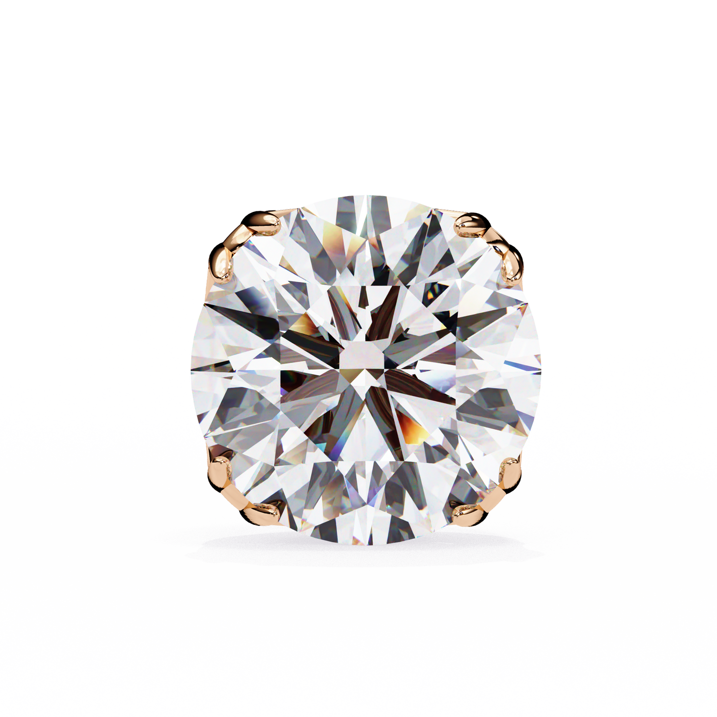 2.57Ct Round Cut Diamond Antique Vintage Delicate Art Deco Minimalist Cluster Stud Earring For Women's