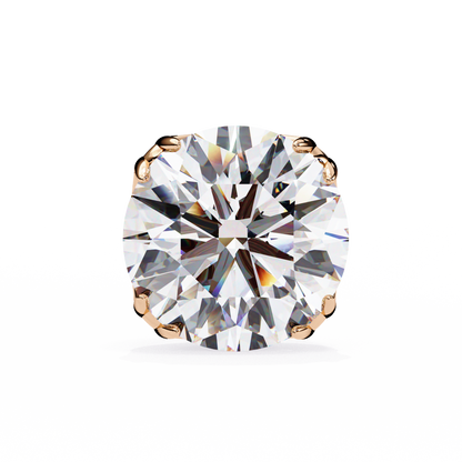 2.57Ct Round Cut Diamond Antique Vintage Delicate Art Deco Minimalist Cluster Stud Earring For Women's