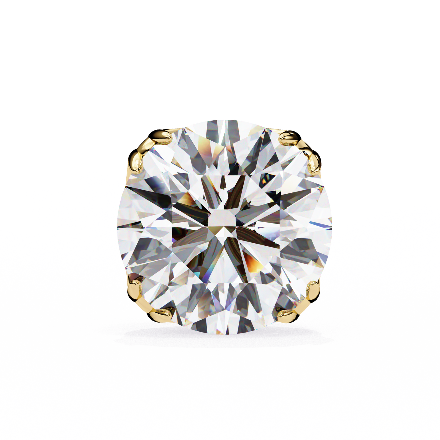 2.57Ct Round Cut Diamond Antique Vintage Delicate Art Deco Minimalist Cluster Stud Earring For Women's