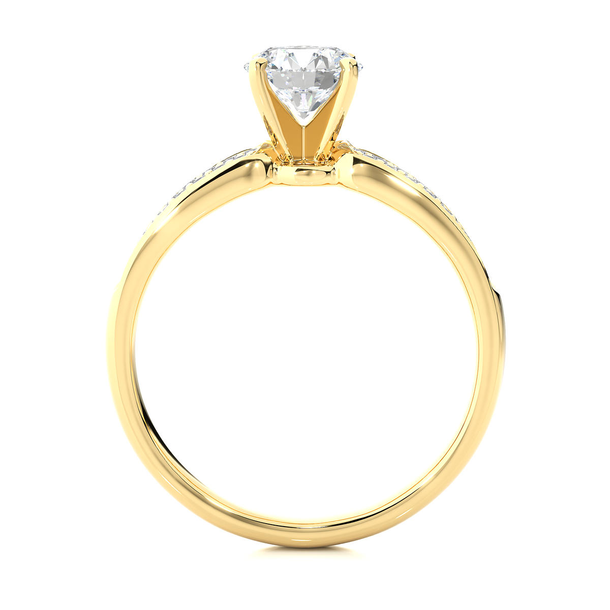 14k Gold Wedding Ring Set, Minimalist 1.02Ct Oval Cut Lab Grown  Solitaire Full Diamond Band, Women's Bridal Ring - HIGHCARAT DIAMONDS