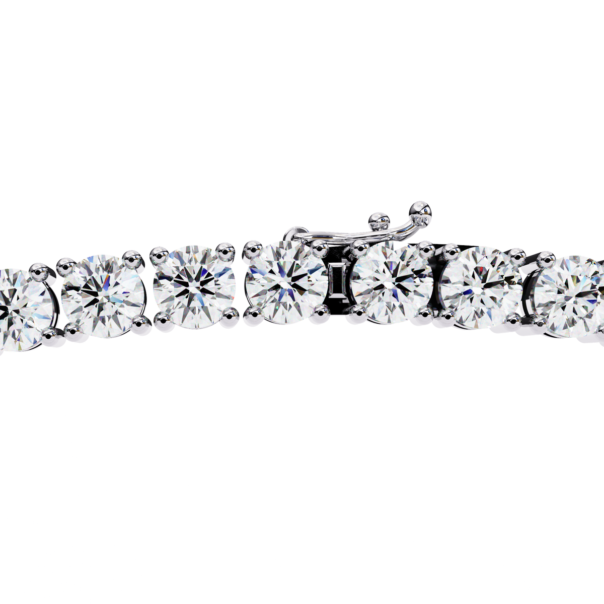 17.54 Ct Round Cut Lab Grown Prong Set Elegant Minimalist Vintage Chain Tennis Necklace For Her - HIGHCARAT DIAMONDS