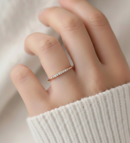 Round And Baguette Cut Open Cuff Ring New Collection Diamond Gift Of Elegance Pave