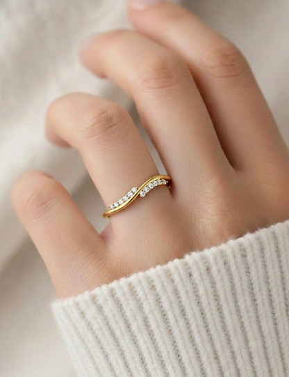 Lab Grown Round Diamond Shape Shank Ring