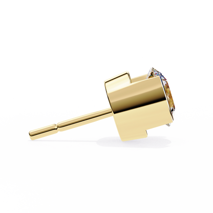 2.57Ct Round Cut Lab Grown Diamond Antique Elegant Minimalist Vintage Stud Earring Special Day Gift For Her