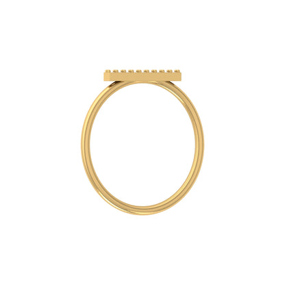 Minimalist Round Diamond Stackable Band Ring Elegant Gift for Women's In 18K Solid Gold - HIGHCARAT DIAMONDS