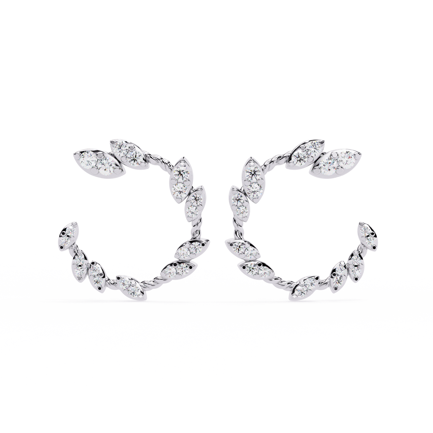 18K Solid Gold  Lab Grown & Natural Round Cut Diamond Prong Set Dainty Daily Wear Stud Earring - HIGHCARAT DIAMONDS