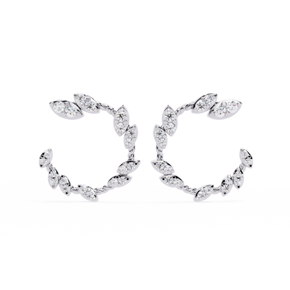 18K Solid Gold  Lab Grown & Natural Round Cut Diamond Prong Set Dainty Daily Wear Stud Earring - HIGHCARAT DIAMONDS