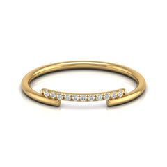Natural Or Lab Grown Diamond Band For Her In 18K Solid Gold Enhanced Sparkle With A Classic Touch - HIGHCARAT DIAMONDS