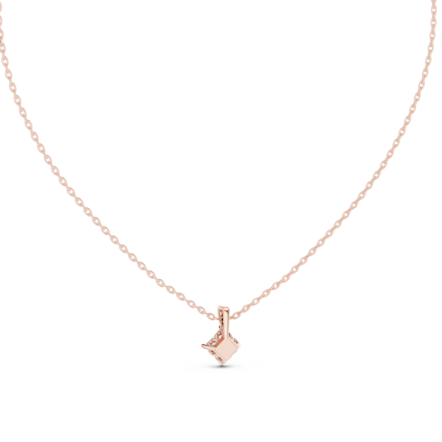 Colorless Labgrown Ecofriendly Sparkling Diamond Pendant In 14K Solid Yellow Gold - HIGHCARAT DIAMONDS