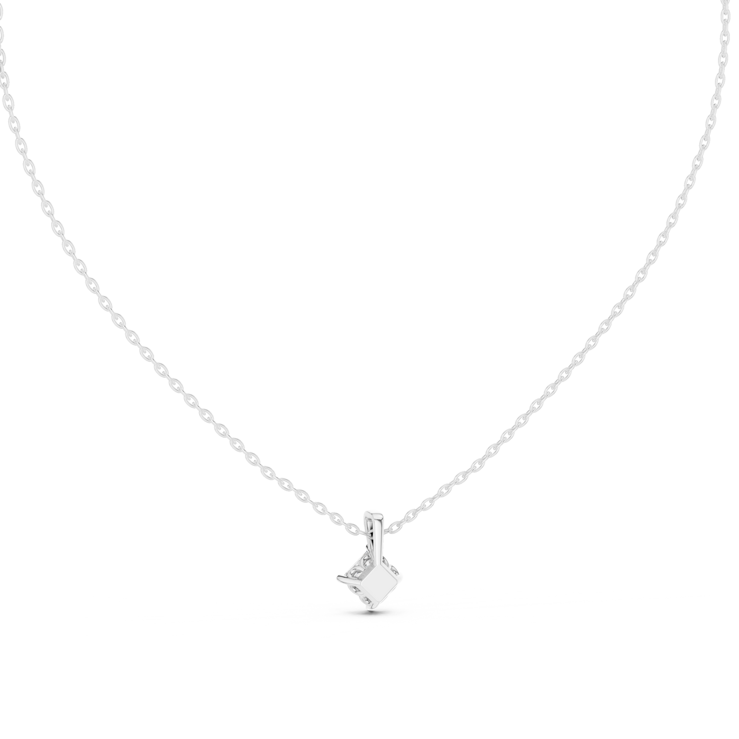 Colorless Labgrown Ecofriendly Sparkling Diamond Pendant In 14K Solid Yellow Gold - HIGHCARAT DIAMONDS