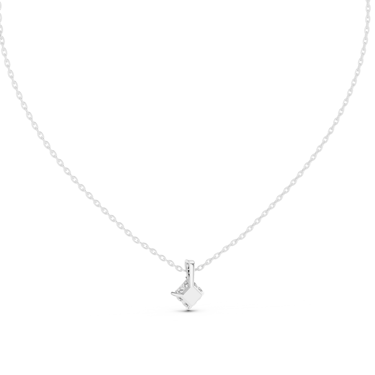 Colorless Labgrown Ecofriendly Sparkling Diamond Pendant In 14K Solid Yellow Gold - HIGHCARAT DIAMONDS