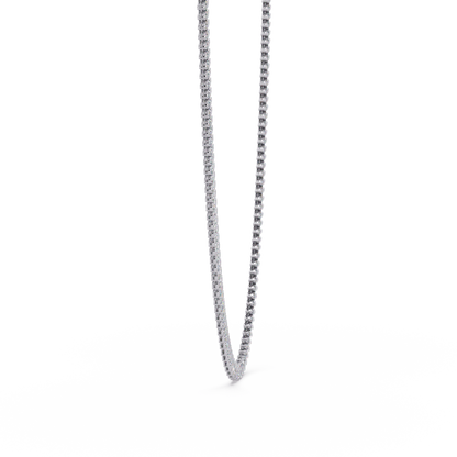 18k Solid Gold Marquise Tennis Diamond Necklace - HIGHCARAT DIAMONDS