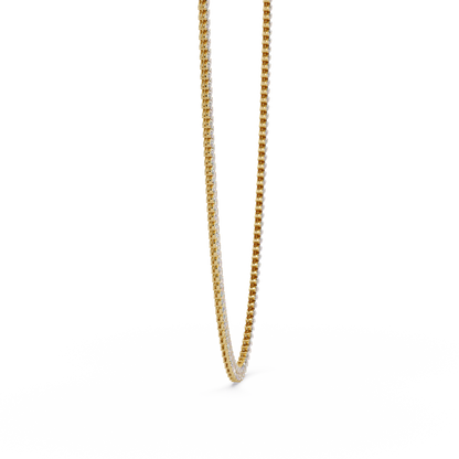 18k Solid Gold Marquise Tennis Diamond Necklace - HIGHCARAT DIAMONDS