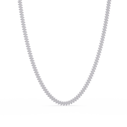 18k Solid Gold Marquise Tennis Diamond Necklace - HIGHCARAT DIAMONDS