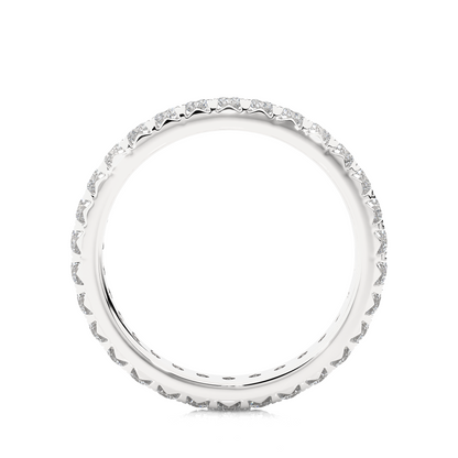 18k Solid Gold Natural or lab grown 1.04 Ct Round Diamond  Full Eternity Wedding Band Gift  For Her - HIGHCARAT DIAMONDS