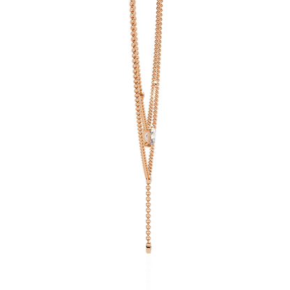 18k Solid Gold Radiant And Round 1.72 Ct  Cut Lab Grown Diamond Elegant Solitaire Cluster Daily Wear Necklace - HIGHCARAT DIAMONDS