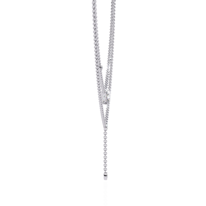 18k Solid Gold Radiant And Round 1.72 Ct  Cut Lab Grown Diamond Elegant Solitaire Cluster Daily Wear Necklace - HIGHCARAT DIAMONDS