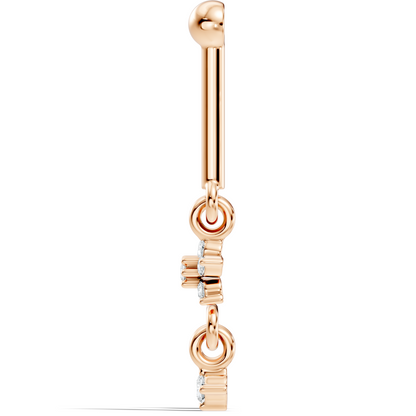 18k Solid Gold Round Shape Natural & Lab Grown Diamond New Classic Studs Women Diamond Earrings