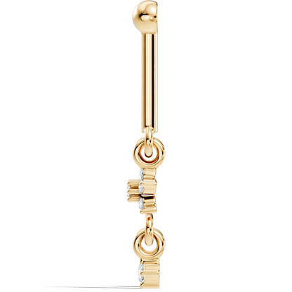 18k Solid Gold Round Shape Natural & Lab Grown Diamond New Classic Studs Women Diamond Earrings