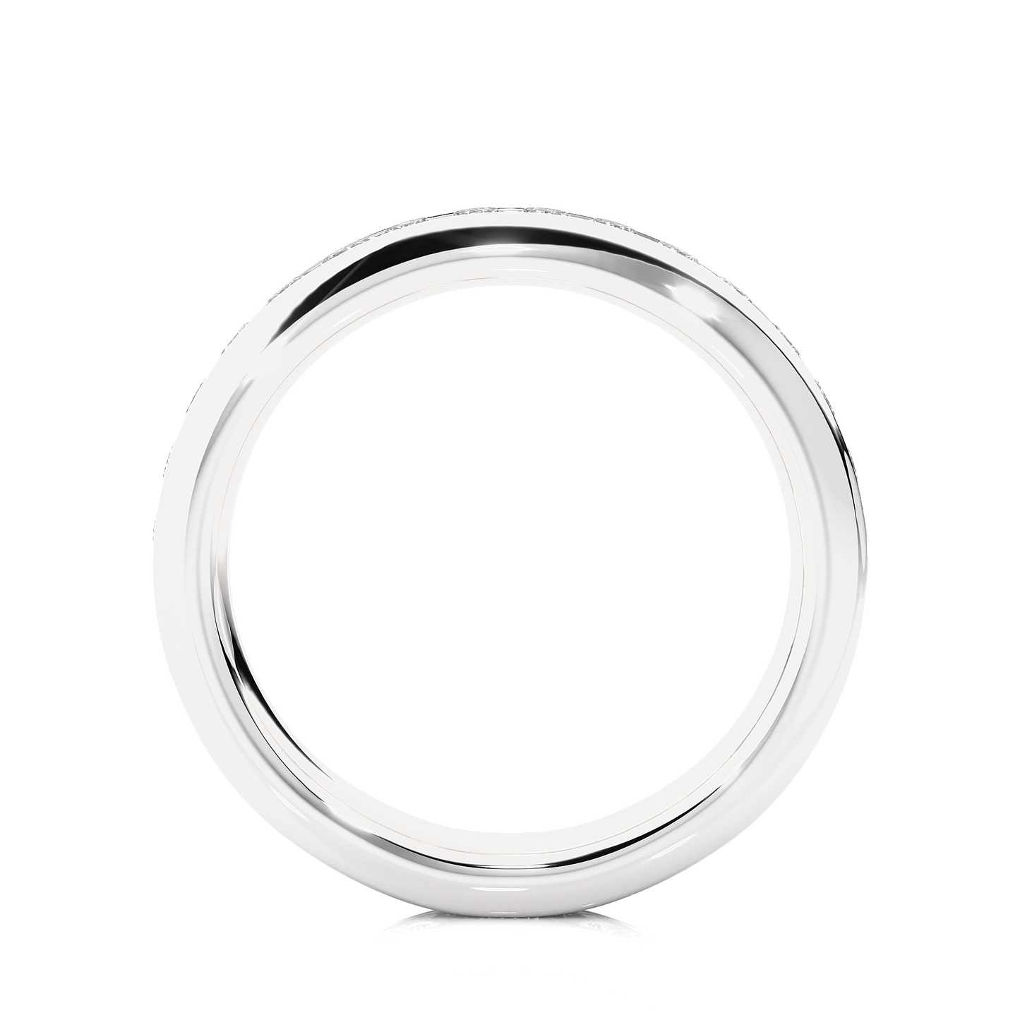 18k Solid Gold Round Shaped Lab Grown/Natural Diamond Full Eternity Band for her gifted