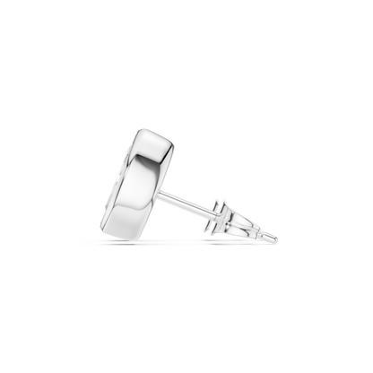 18k Solid Yellow Gold Marquise Cut 1.00Ct Lab Grown Diamond Art Deco Dainty Bezel Set Stud Earring - HIGHCARAT DIAMONDS