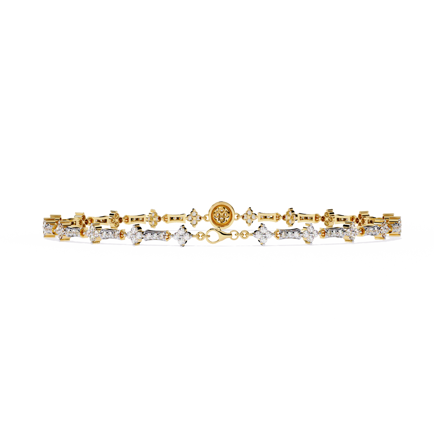 Round Cut Lab Grown Diamond Unique Delicate Classic Wedding Tennis Bracelet Gift For Women's