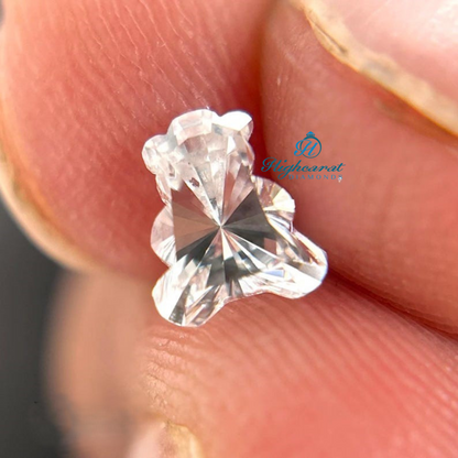 Teddy Bear Cut Elegance Loose Diamond, Antique Lab Grown Cluster Delicate Statement Diamond  Use For Custom Jewelry