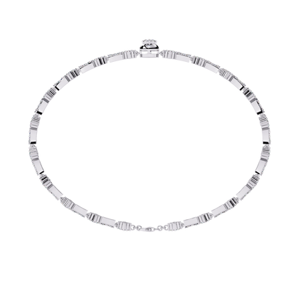 Round Cut Lab Grown Diamond Unique Delicate Classic Wedding Tennis Bracelet Gift For Women's