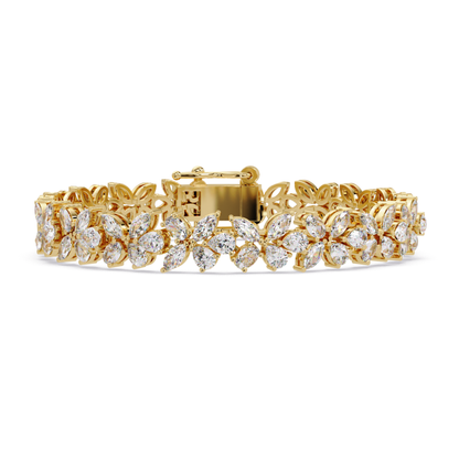 Marquise Lab Grown Diamond Floral Bracelet